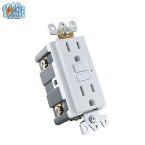 15 Amp 20 Amp GFCI Avèk Endikatè limyè ki ap dirije
