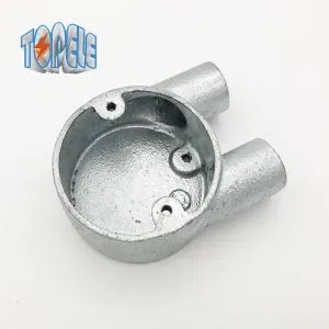 20mm 25mm Branch 2 Way U fòm kanal junction box